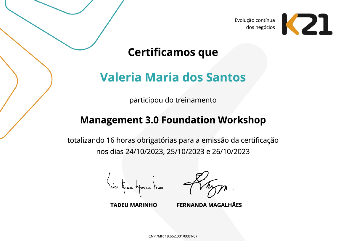 Certificado K21